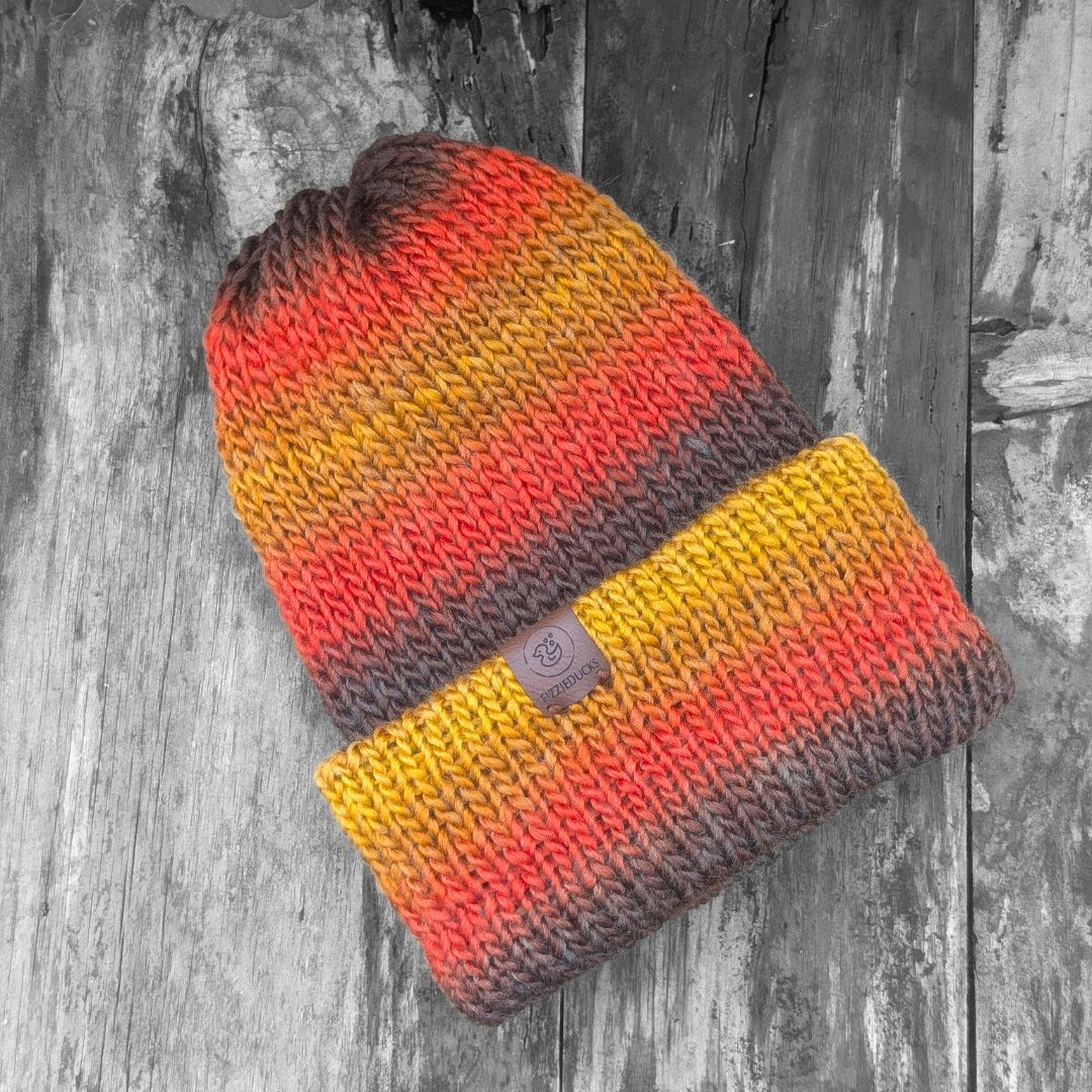 Reversible Beanie - Pumpkin Pie (M/L)