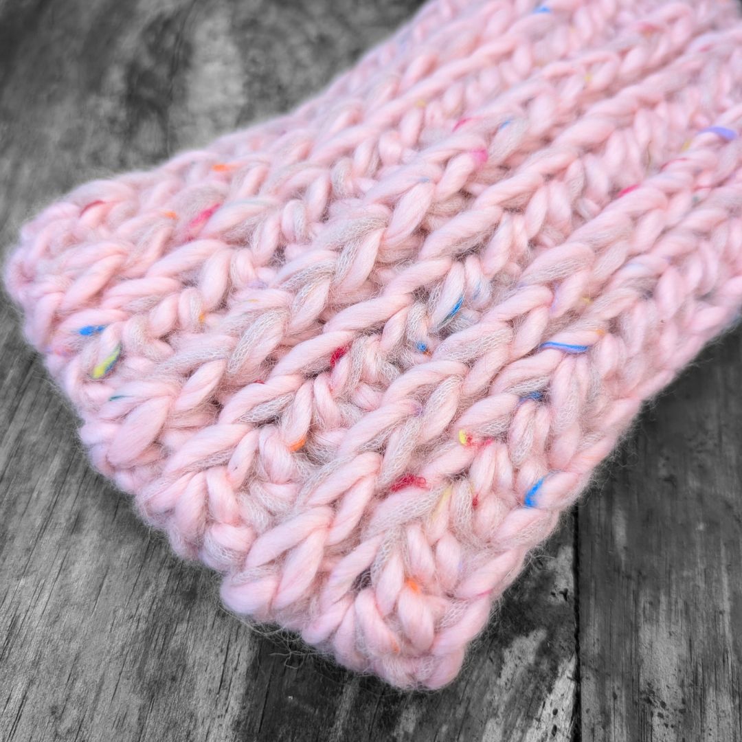 Mohair Silk Headband - Pink Sprinkles