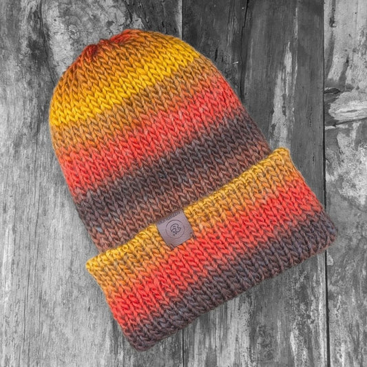 Reversible Beanie - Pumpkin Pie (M/L)